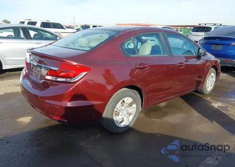 2013 Honda Civic Lx из США, поврежденный, VIN 19XFB2F54DE244363